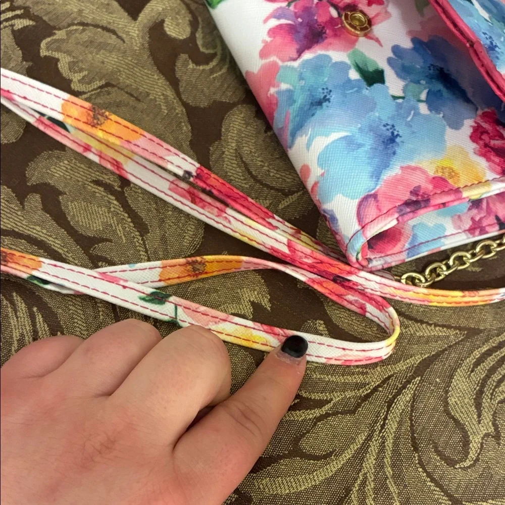Vibrant Floral Crossbody Bag